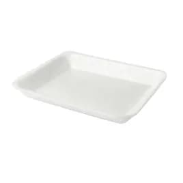 #2 Meat Tray Foam White Rectangle 500/Case