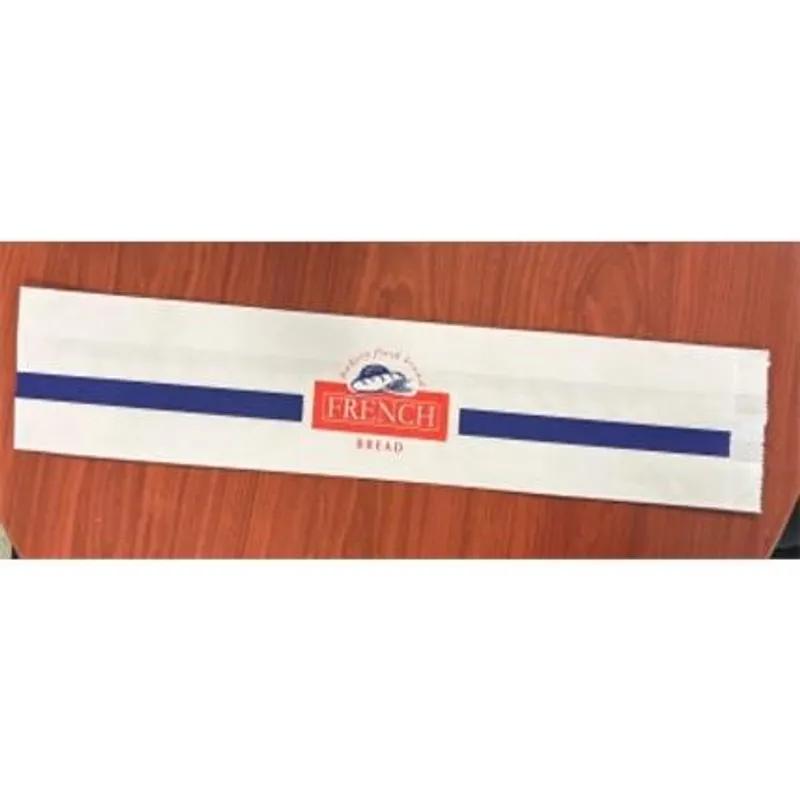 French Bread Bag 5X3X8 IN Paper Red Blue Printed 1000/Case