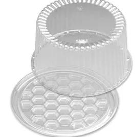 DisplayCake® Bakery Container & Lid Combo 8 IN Clear Deep 160/Case