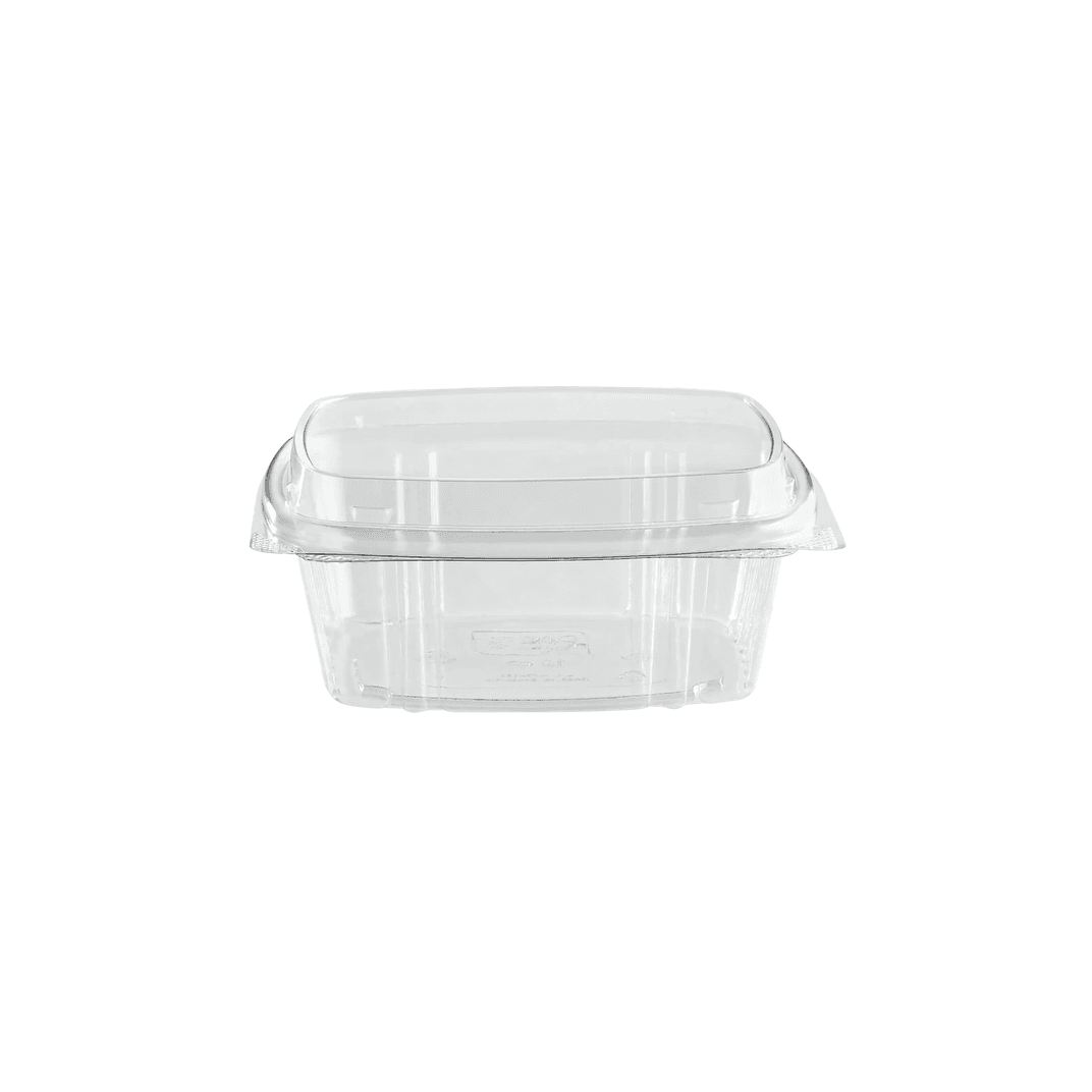 resq® SelloPlus® Deli Container Base & Lid Combo 12 OZ Clear Square Medium 200/Case