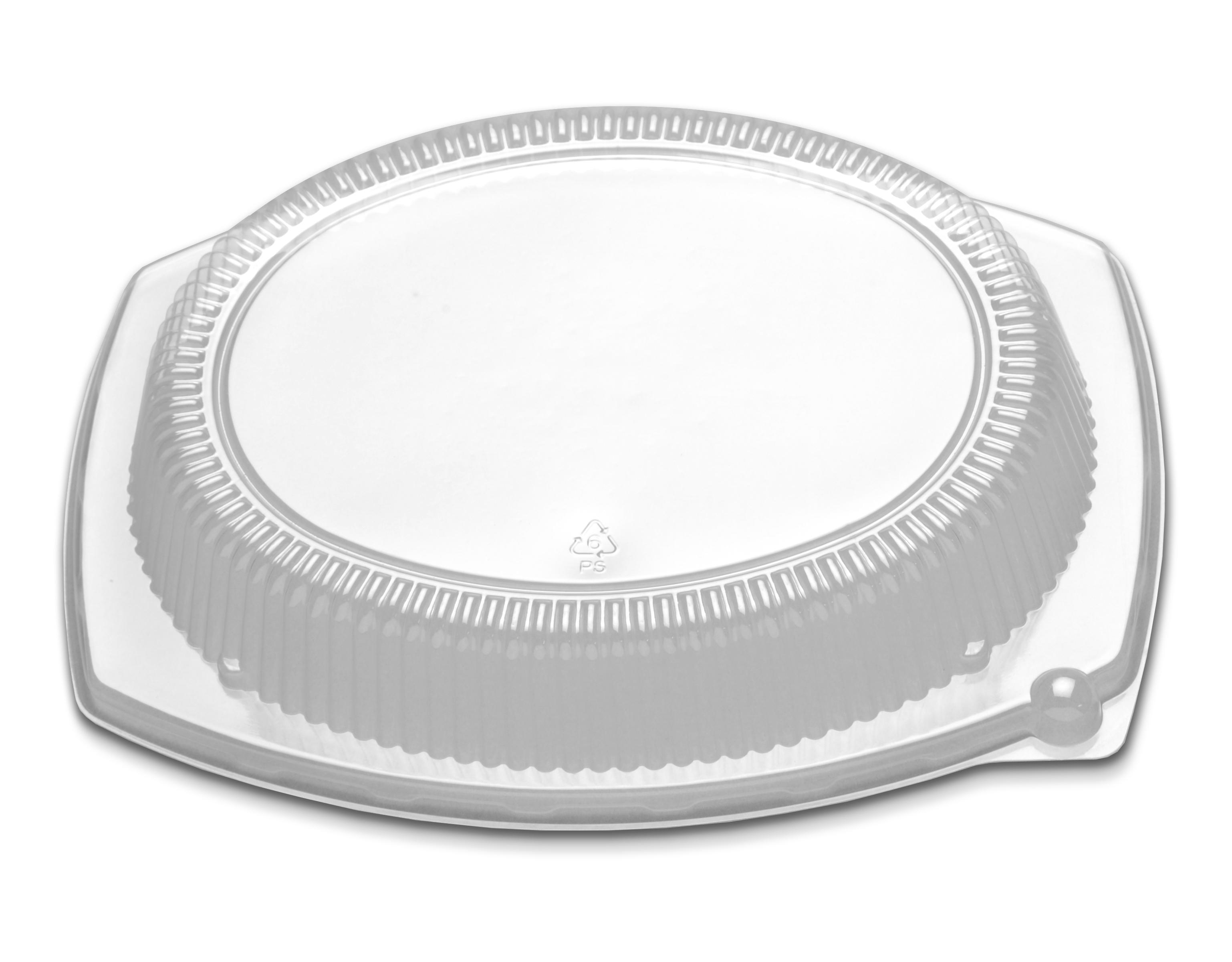 Lid Dome 13X10 IN Plastic Clear For Platter Unhinged 250/Case