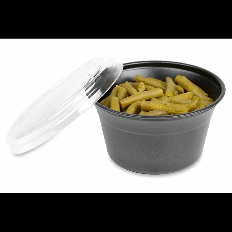 Lid Flat OPS Clear For Deli Container Vented 1000/Case