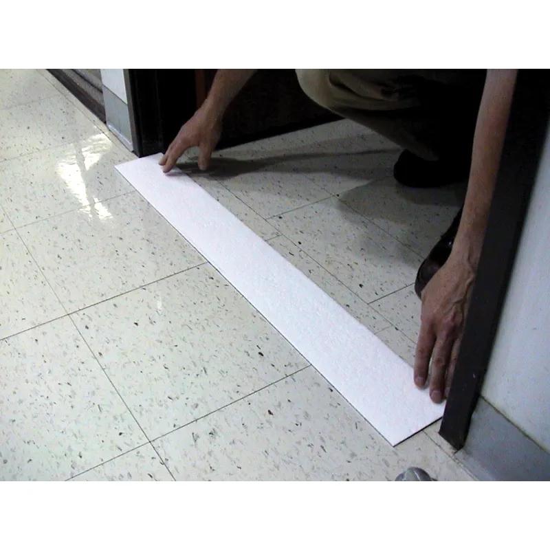 Stripper-Stop® Absorbent Control Strip 36X4.5 IN White Polyethylene Foam Fiber  10 Count/Pack 4 Packs/Case