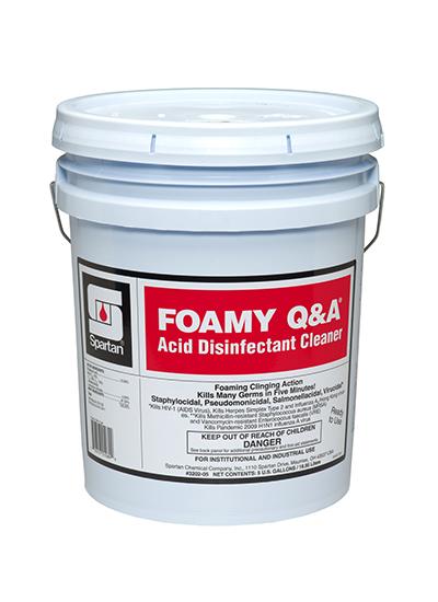 Foamy Q & A® Floral Citrus Disinfectant Cleaner 5 GAL Acidic Acid 1/Pail