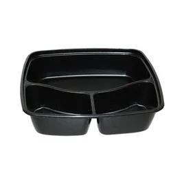 Take-Out Container Base 3 Compartment Plastic 200/Case