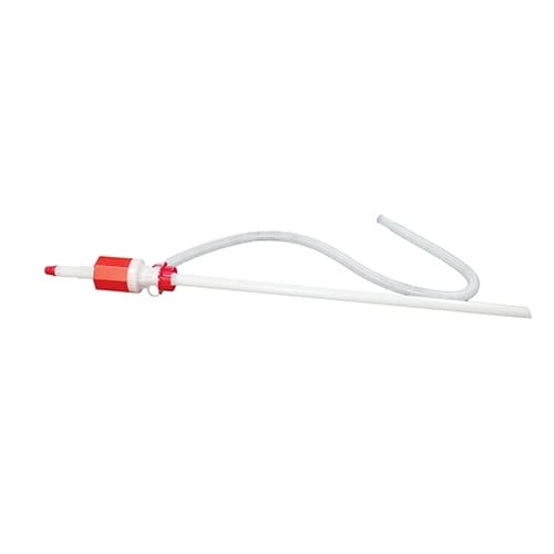 Impact® Drum Pump HDPE Red Wht For Fits 15, 30, & 55 GAL Drums W/2IN Ntnl Pipe Thrd Siphons 7GAL per Mnt Hvvy Dty 1/Each