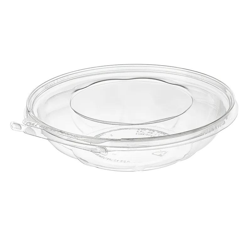 Safe-T-Fresh® Bowl & Lid Combo With Dome Lid 48 OZ RPET Clear Round Shallow Hinged 100/Case