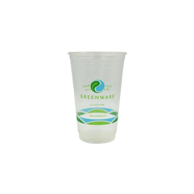 Greenware® Cup 20 OZ PLA Clear Stock Print 1000/Case