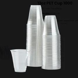 Cup 12 OZ PET Clear Round 1000/Case