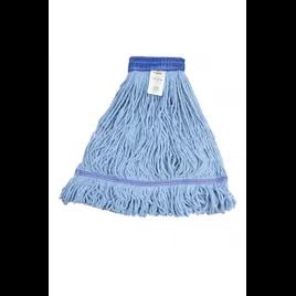 Mop Head Large (LG) Blue Cotton 4PLY Loop End 5IN Headband 1/Each