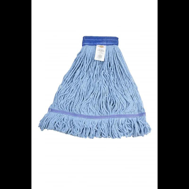 Mop Head Large (LG) Blue Cotton 4PLY Loop End 5IN Headband 1/Each