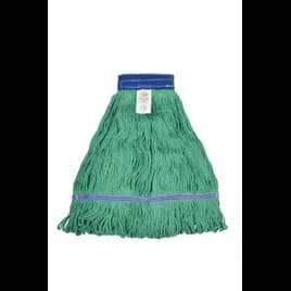 Mop Head Large (LG) Green Cotton Synthetic Blend 5IN Headband 1/Each