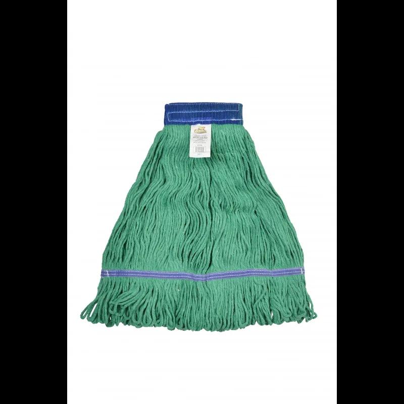 Mop Head Large (LG) Green Cotton Synthetic Blend 5IN Headband 1/Each