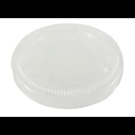 Lid Flat 3.6X0.4 IN PLA Clear For 12-22 OZ Cold Cup With Hole 1000/Case