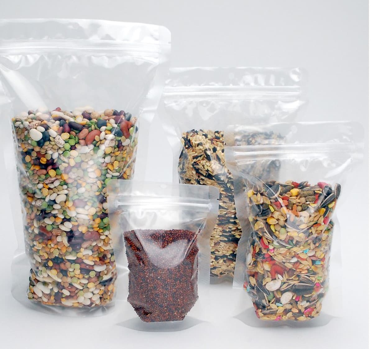 Bag 6X3X9 IN LDPE Nylon 2.7MIL Clear With Zip Seal Closure FDA Compliant Hang Hole Stand Up Bottom Gusset 1000/Case