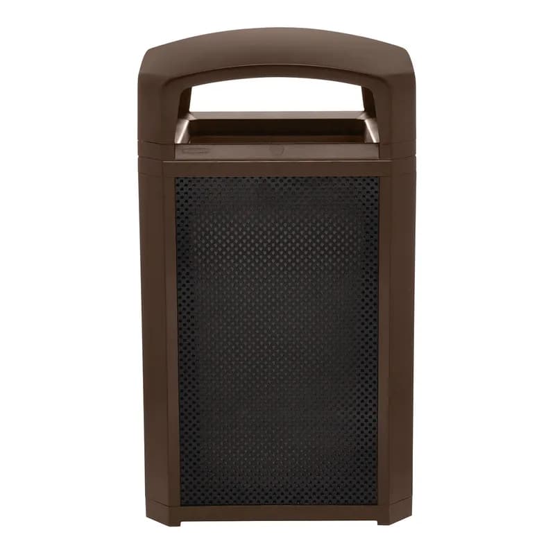 Landmark Series® Landfill 1-Stream Trash Can 26X26X46.5 IN 50 GAL Beige Resin With Dome Lid With Rigid Liner 1/Each