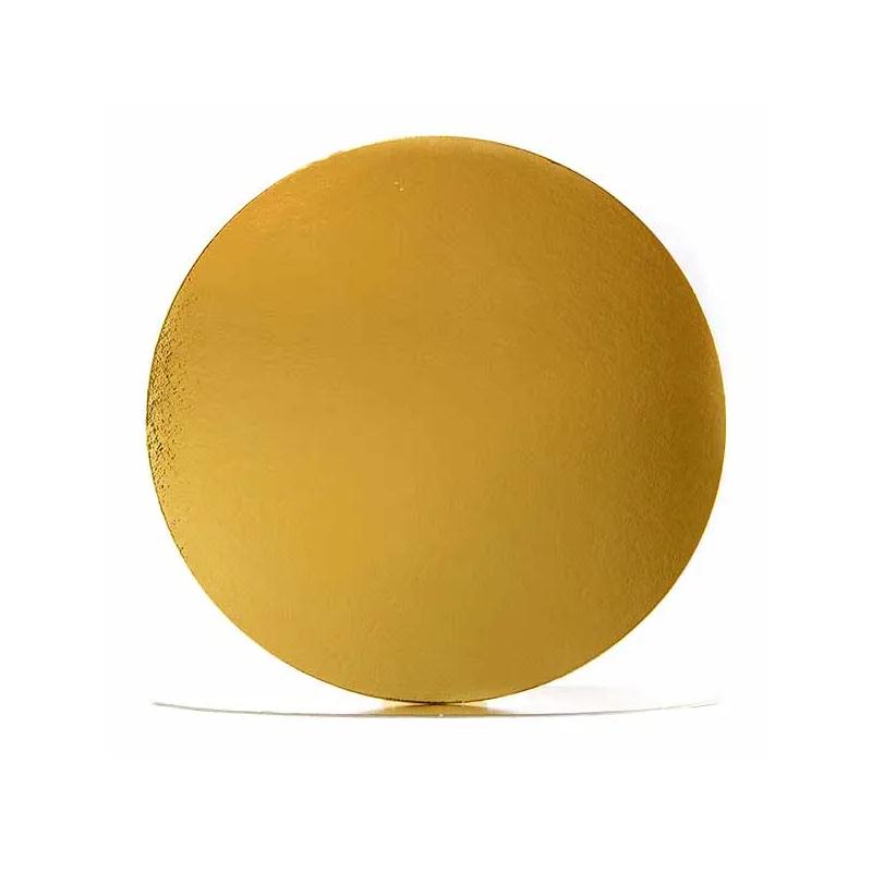 Cake Board 5.5 IN Paperboard Gold Round 200/Case