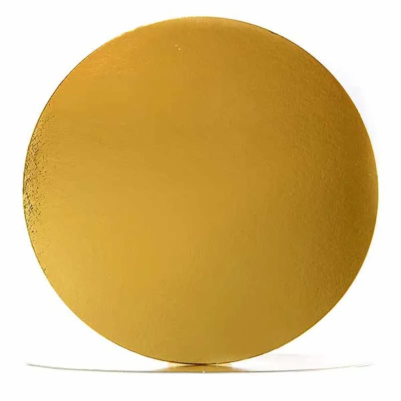 Cake Board 5.5 IN Paperboard Gold Round 200/Case