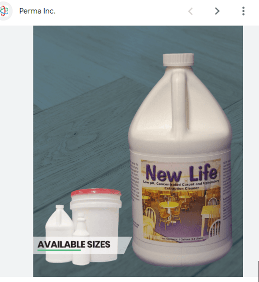 New Life Carpet Extraction Cleaner 1 GAL Upholstery 4/Case