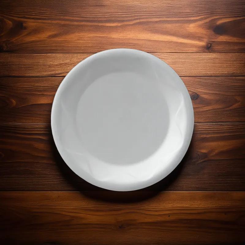 Plate 6 IN Polystyrene Foam White Round 1000/Case