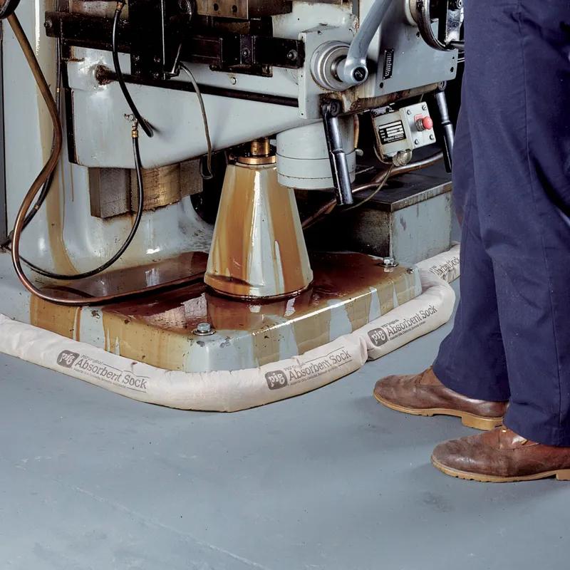 PIG® Absorbent Sock 42X3 IN 64 FLOZ Gray Corn Blend Polypropylene (PP) Universal 20/Case