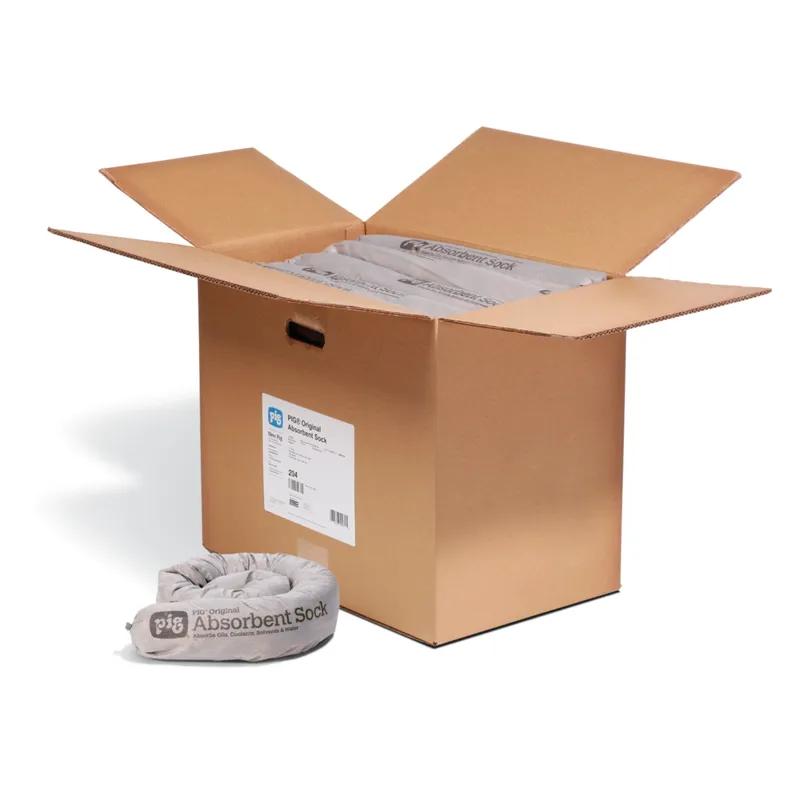 PIG® Absorbent Sock 42X3 IN 64 FLOZ Gray Corn Blend Polypropylene (PP) Universal 20/Case