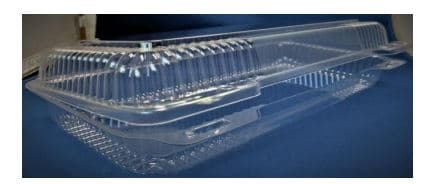 Danish Hinged Container With Dome Lid 6.75X13.3125X2.5 IN OPS Clear Rectangle 250/Case