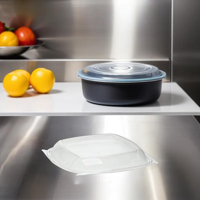 WNA CaterLine® Lid Dome 9X9 IN PET Clear Square For Container 200/Case