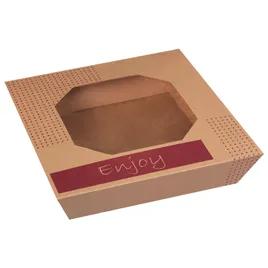 Take-Out Box Base & Lid Combo With Flat Lid 23.5X13.25X4.75 IN Corrugated Paperboard Kraft Rectangle 15/Case