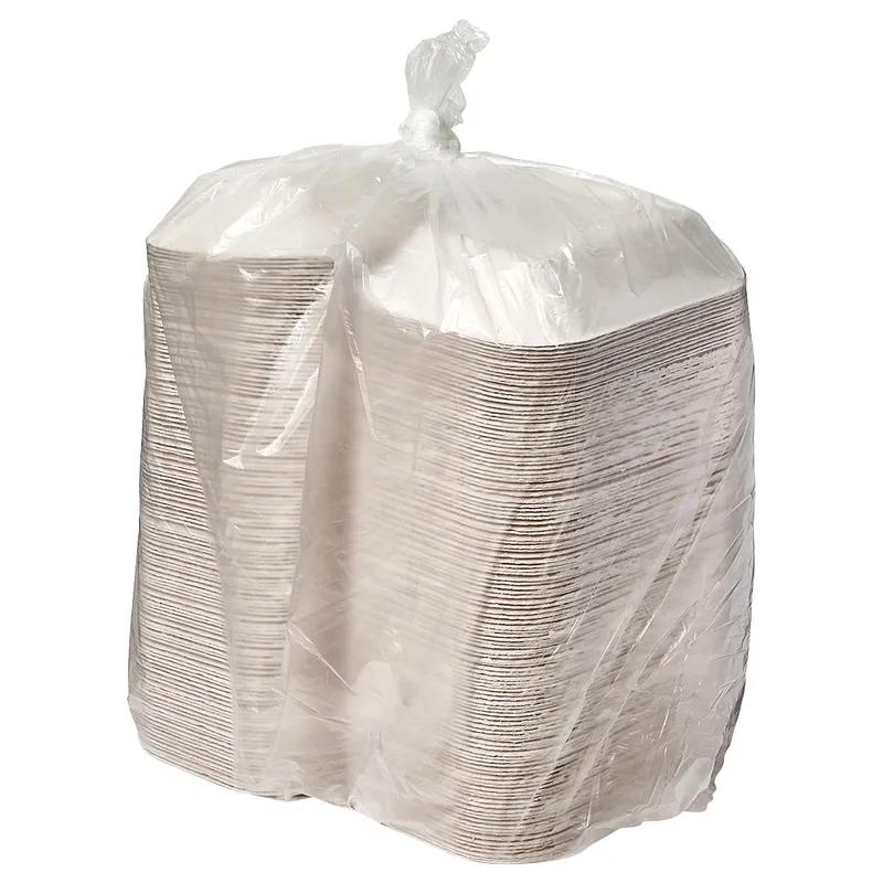 Savaday® Take-Out Container Base 9X7 IN Molded Fiber White Rectangle 500/Case