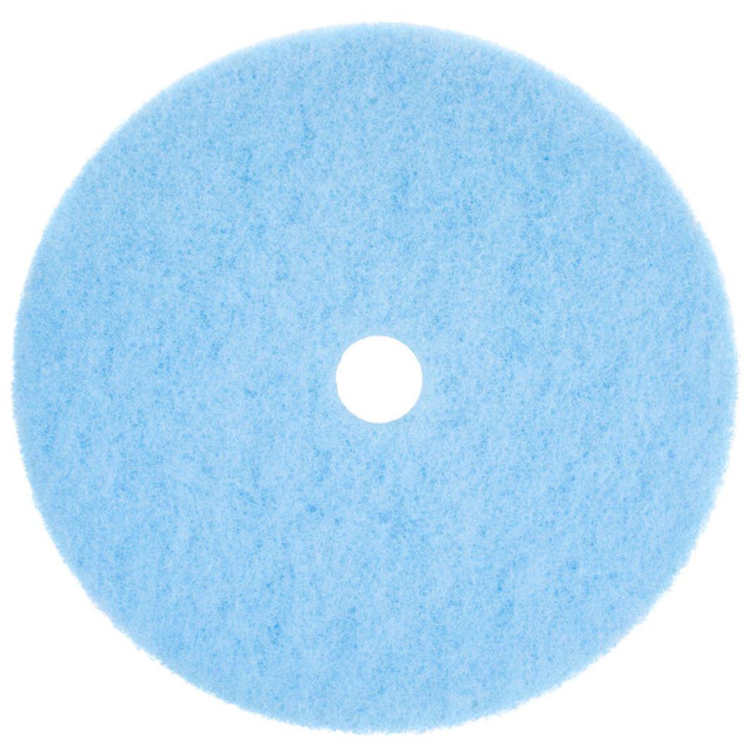 Scrubble® Burnishing Pad 27 IN Blue Polyester Fiber 5/Case