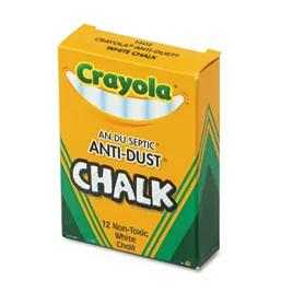 Chalk White Nontoxic Anti-Dust 12/Box
