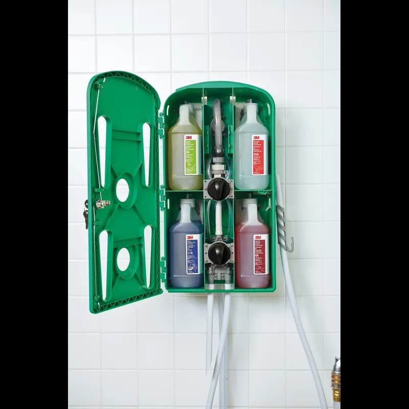 3M™ Flow Control Chemical Management System Plastic Green Wall Mount Action Gap 1/Each