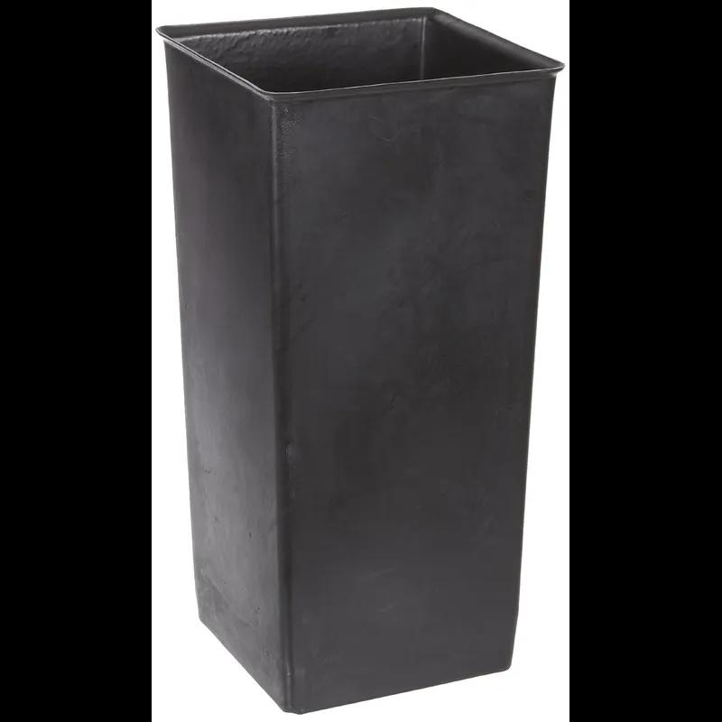 Rigid Liner 11X11X20 IN 13 GAL Black Square Plastic 1/Each