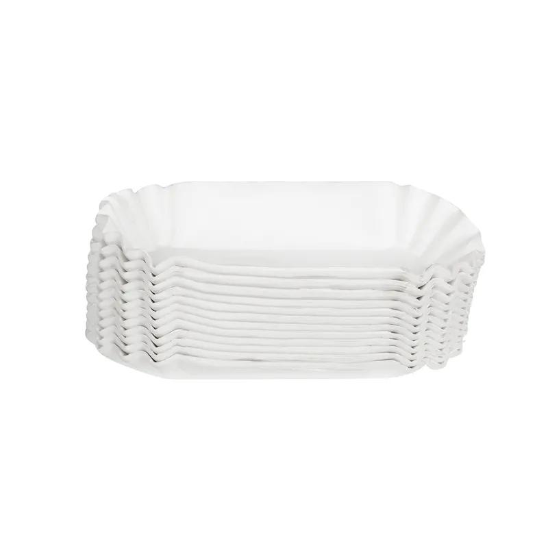 Dixie® Hot Dog Food Tray 8X3.637 IN Paper White Rectangle 3000/Case