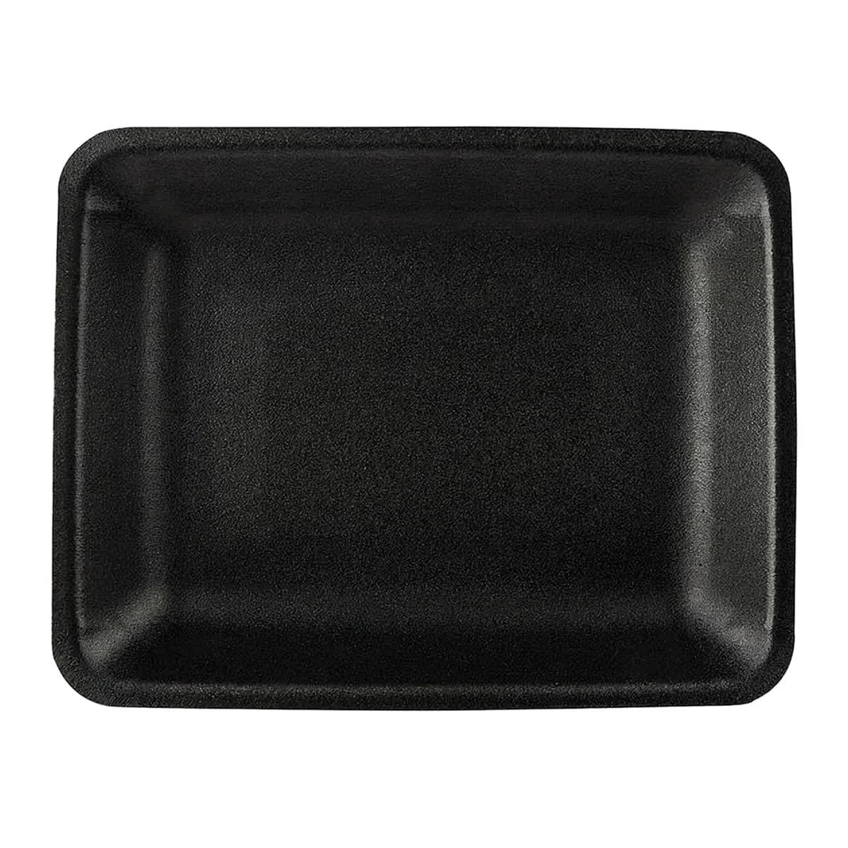 4SH Meat Tray Polystyrene Foam Black Heavy 500/Case