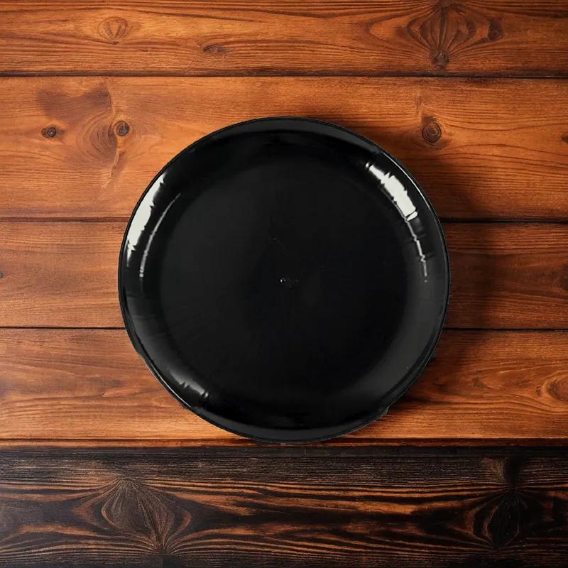 WNA Serving Tray 18 IN PS Black Round 25/Case
