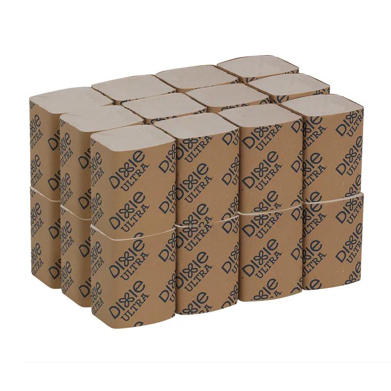 Dixie® Ultra Dispenser Napkins 9.9X6.5 IN Kraft Eco Print Paper 2PLY Single Fold Refill 250 Sheets/Pack 24 Packs/Case