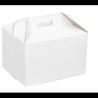 Lunch Take-Out Box Barn 14.25X11X9 IN Paper Holiday Rectangle With Handle 25/Case