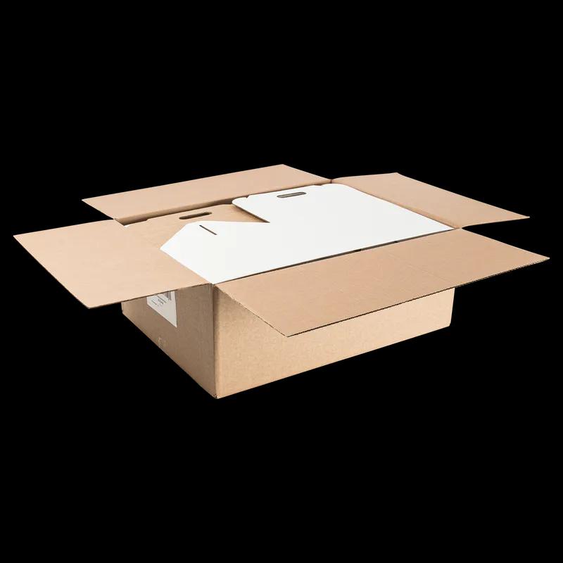 Catering Box Gable 14.25X11X9 IN Corrugated Paperboard White Holiday With Handle 25/Case