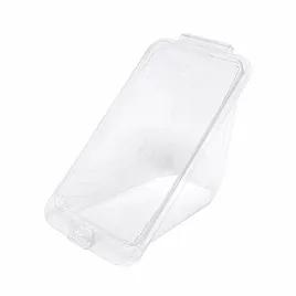 Sandwich Wedge Hinged With Flat Lid 4X5.1X5.2 IN RPET Clear Triangle 250/Case