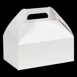 Take-Out Box Barn 8.5X5.5X3.5 IN White Automatic Bottom 150/Case