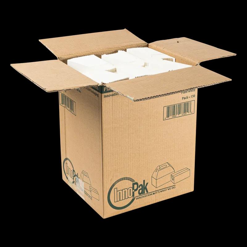Take-Out Box Barn 8.5X5.5X3.5 IN White Automatic Bottom 150/Case