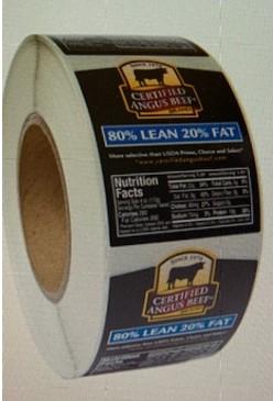 Ground Beef 80/20 Label 1/Roll