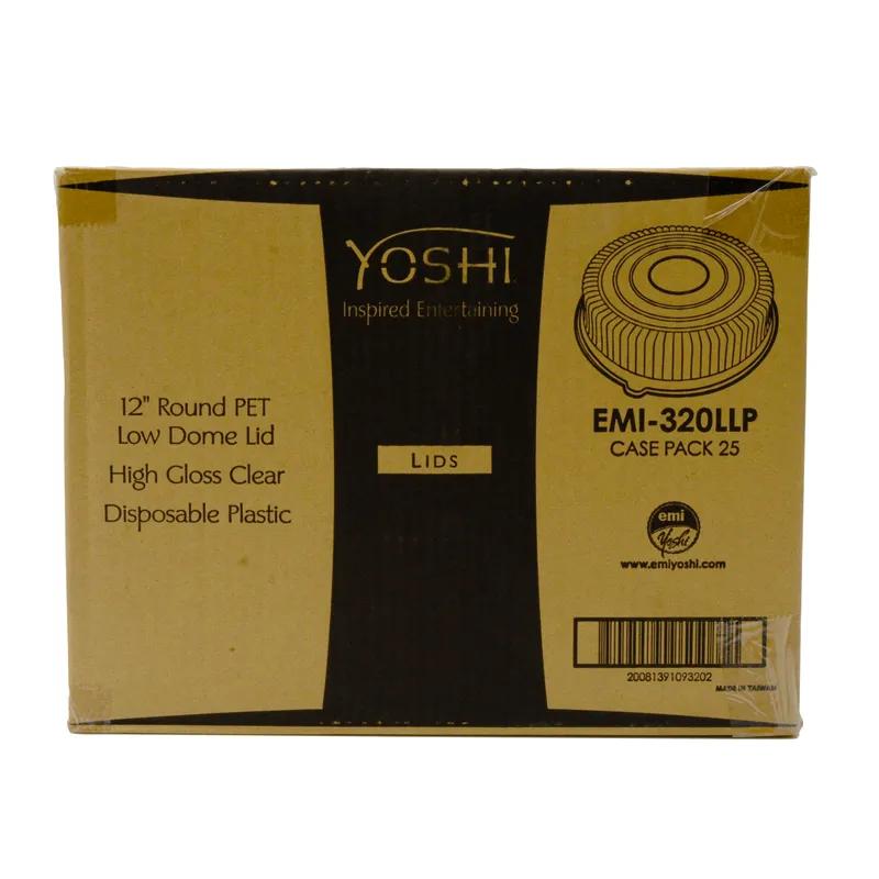 Lid Dome 12X12 IN PET Clear Square For Container 25/Case