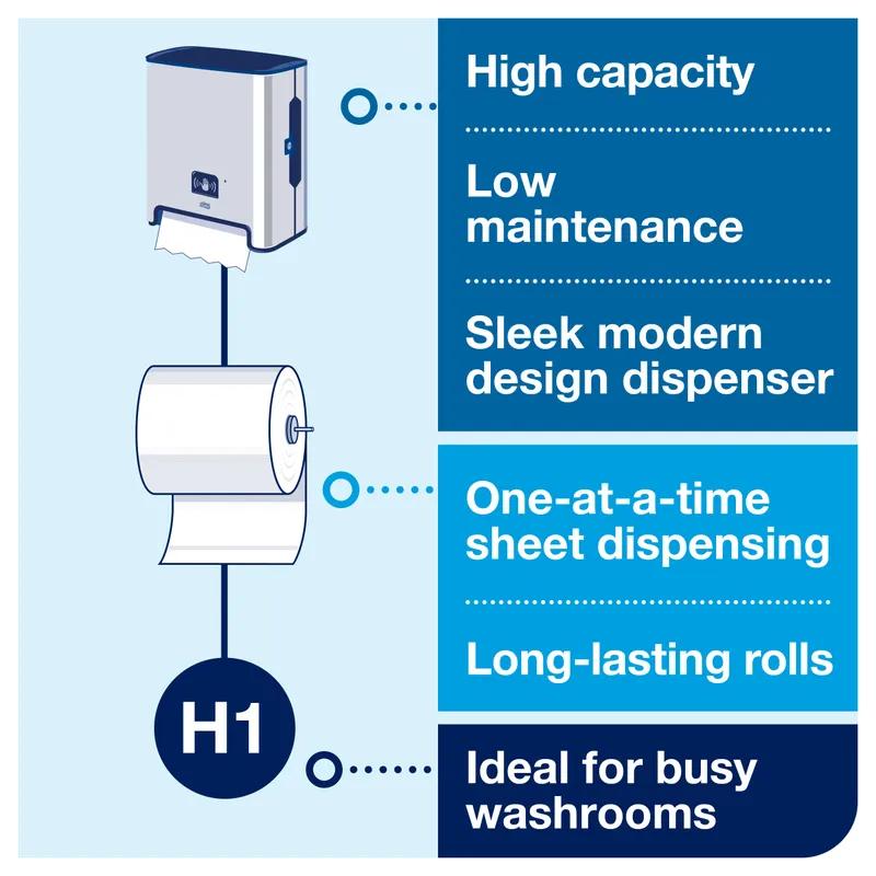Tork Matic® Paper Towel Dispenser H1 8X14X15 IN Metal Plastic Stainless Image Range 1/Each