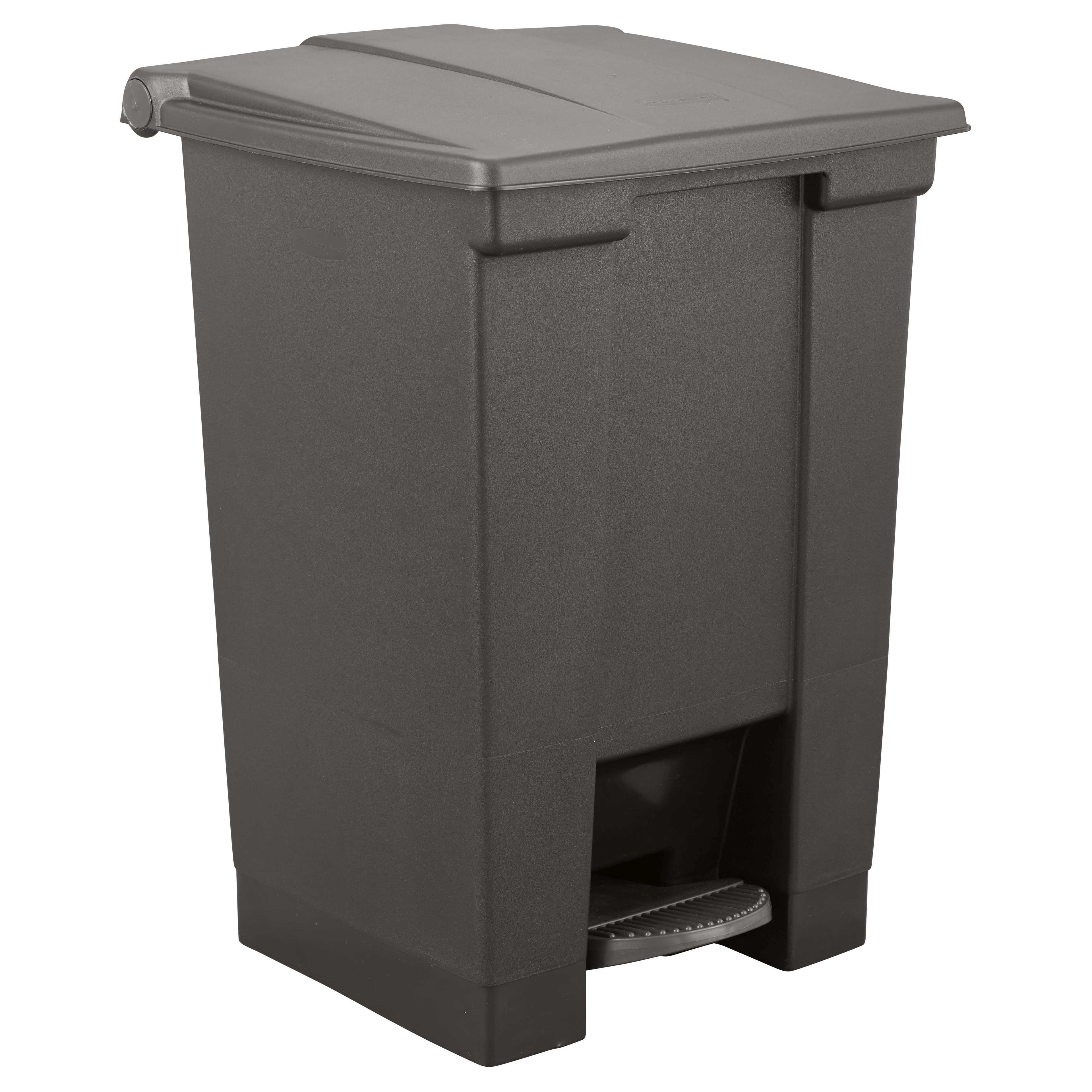 Legacy Trash Can 12 GAL Black Plastic Step-On 1/Each