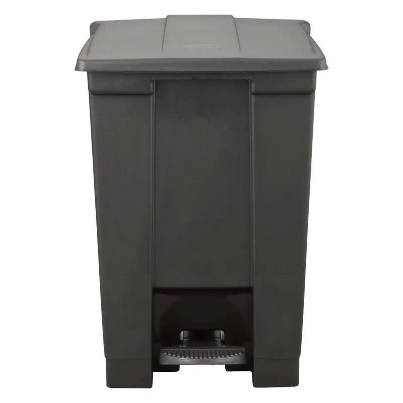 Legacy Trash Can 12 GAL Black Plastic Step-On 1/Each
