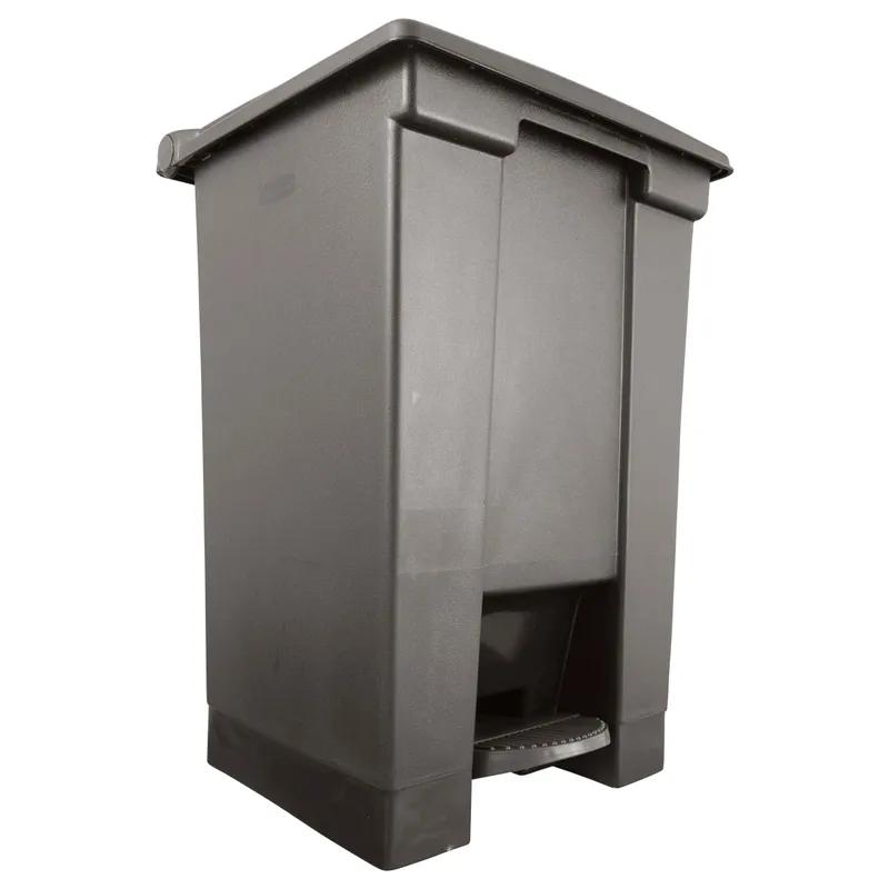 Legacy Trash Can 12 GAL Black Plastic Step-On 1/Each