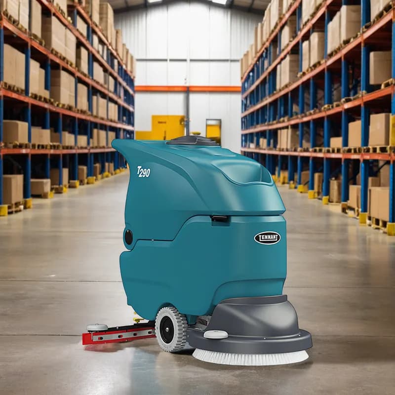 Tennant T290 Floor Scrubber 48.4X20.3X37.8 IN 10.5 GAL 20IN Teal Walk Behind Self Propel 150Ah Wet Batteries 1/Each